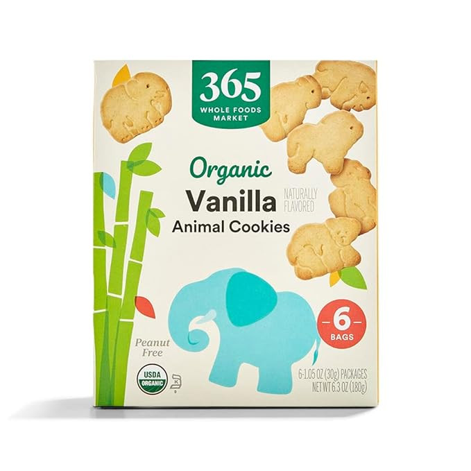 365 by Whole Foods Market, Organic Multi Pack Vanilla Animal Cookie, 6.3 Ounce | Amazon (US)