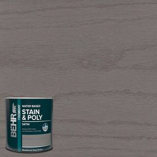This item: 1 qt. TIS-086 Weathered Gray Satin Semi-Transparent Water-Based Interior Wood Stain an... | The Home Depot