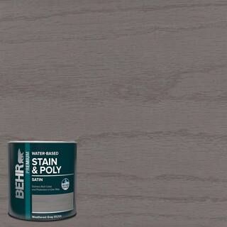 This item: 1 qt. TIS-086 Weathered Gray Satin Semi-Transparent Water-Based Interior Wood Stain an... | The Home Depot