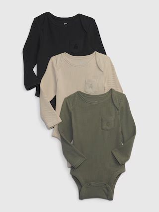 Baby First Favorites TinyRib Bodysuit (3-Pack) | Gap (US)