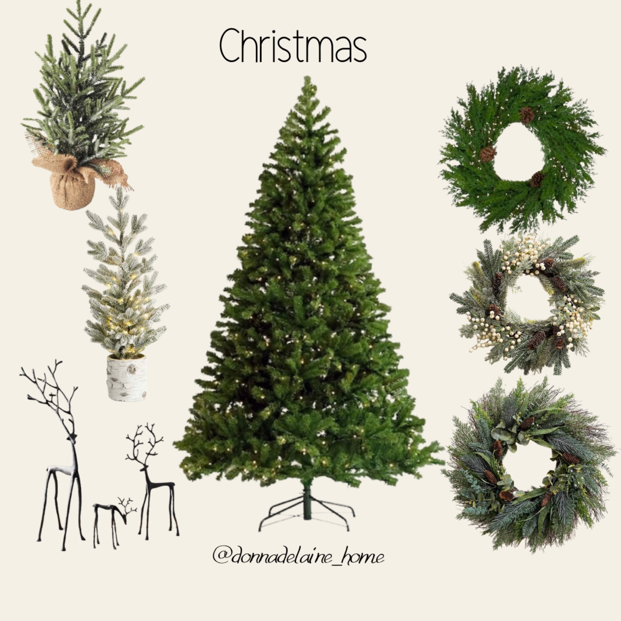 Shopping for Christmas decor before it sells out! 
Tabletop trees, wreaths, reindeer! 

#LTKSeasonal