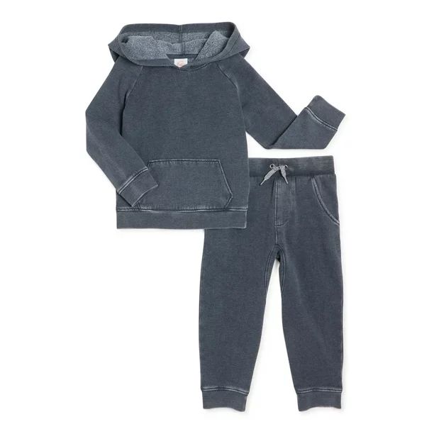 Wonder Nation Baby & Toddler Boy or Girl Unisex Athleisure Outfit Set, Sizes 12M-5T | Walmart (US)