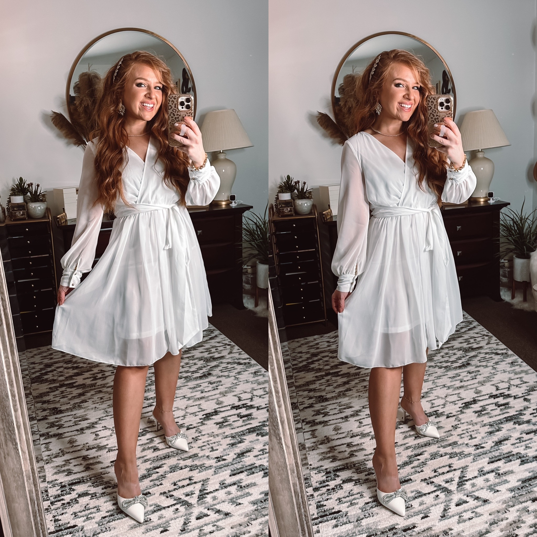 White mini chiffon dress perfect for all things wedding ! Bridal shower, engagement photos

Size small 

#LTKunder100 #LTKwedding #LTKFind