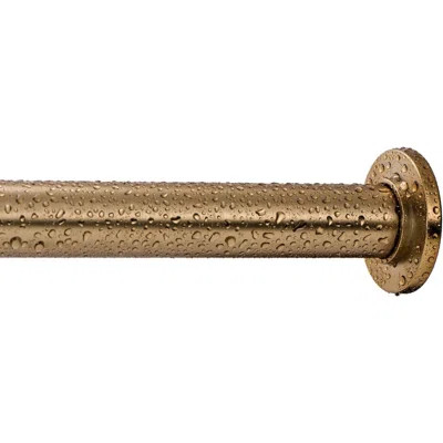 Tension Curtain Rod - Spring Tension Rod For Windows Or Shower, 54 To 90 Inch. Warm Gold | Wayfair North America