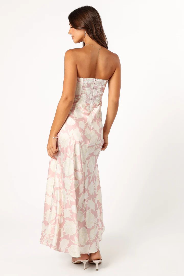 Gemma Strapless Maxi Dress - Pink Floral | Petal & Pup (US)