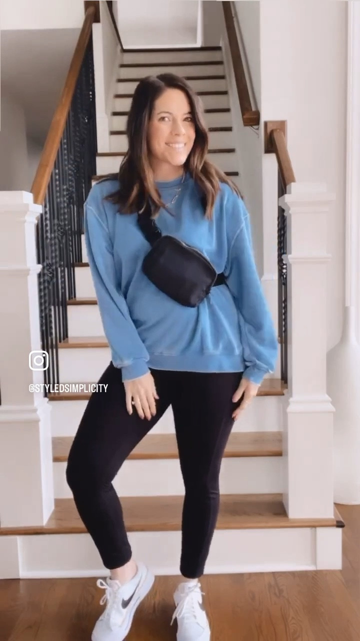 It’s sweater weather season ALMOST! 🍁 Styling a new sweater from Target in multiple ways! I sized up to a medium for a more oversized feel/look. Dress this sweater with leggings, sneakers, and throw on a jacket and crossbody! Comment SHOP and I’ll send these outfit details to your DMs! 

#fallfashion #transitionoutfit #falloutfit #ltkfashion #ltkunder50 #amazonfinds #amazon #denimstyle #denimjacket #style #styleinspiration #influencers #styleinspo #leggings #Nike #amazonfashion #target #targetstyle #targetfashion #ltktravel

#LTKSeasonal #LTKfamily #LTKfindsunder50