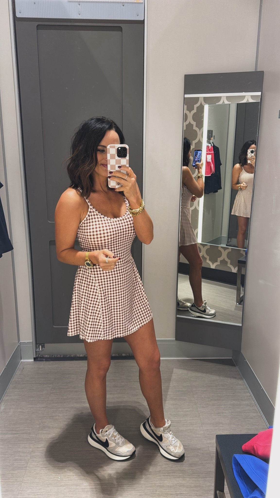 This Target gingham active dress is such a good spring find 🤎 I’m wearing a size small and it fits true to size with built-in padding (no extra layers needed 🙌🏼).

The brown gingham print makes it feel elevated, but it’s still super comfortable and easy for everyday wear — workouts, errands, walks, or casual spring days.

Linking it here 🤍


#LTKActive #LTKPetite #LTKmomlife