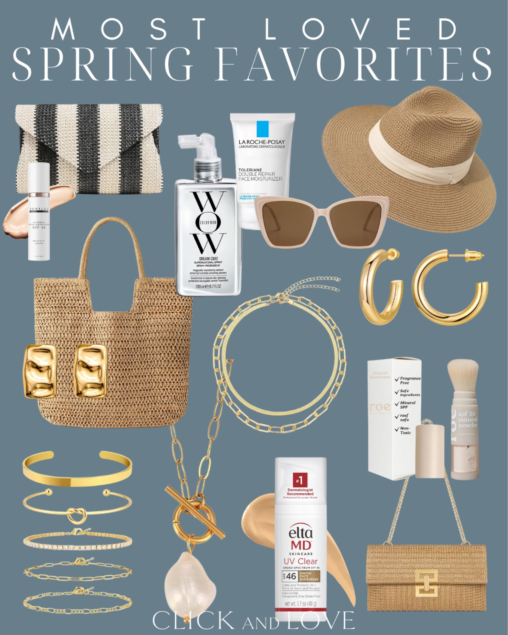 Most Loved spring favorites! So many great accessories and must haves for the spring and summer season!

Spring finds, Amazon finds, spring must haves, sunglasses, hat, sun hat, sunscreen, tinted sunscreen, moisturizer, jewelry, necklace, bracelet, bracelet set, gold necklace, hoop earrings, earrings faux diamond studs, handbag, purse, tote, wow spray, hair products, summer must haves 

#LTKSeasonal #LTKBeauty #LTKActive