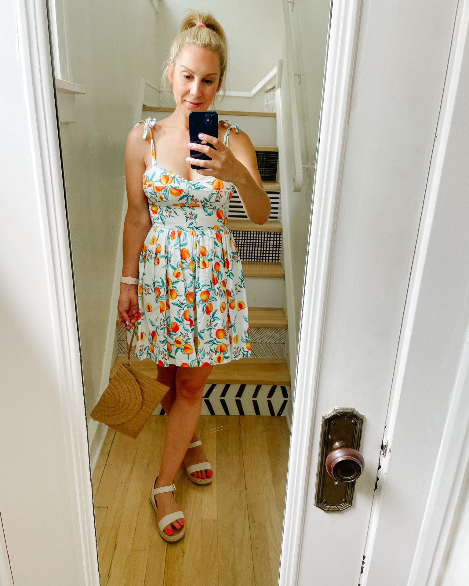 This peachy dress is great for a day at the winery, a vacation or a ladies lunch! Paired with a simple clutch and nude espadrilles. 

#LTKSeasonal #LTKstyletip #LTKshoecrush