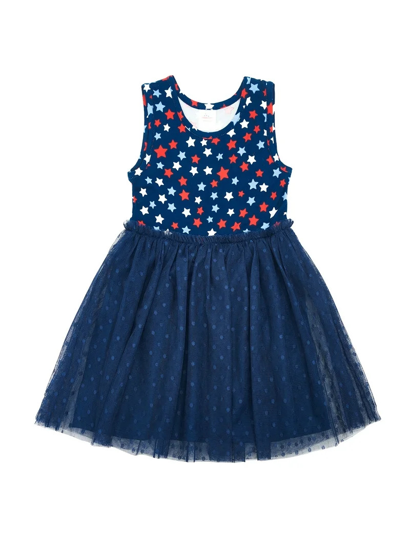 Way to Celebrate Toddler Girl Americana Tutu Dress, Sizes 12M-5T | Walmart (US)
