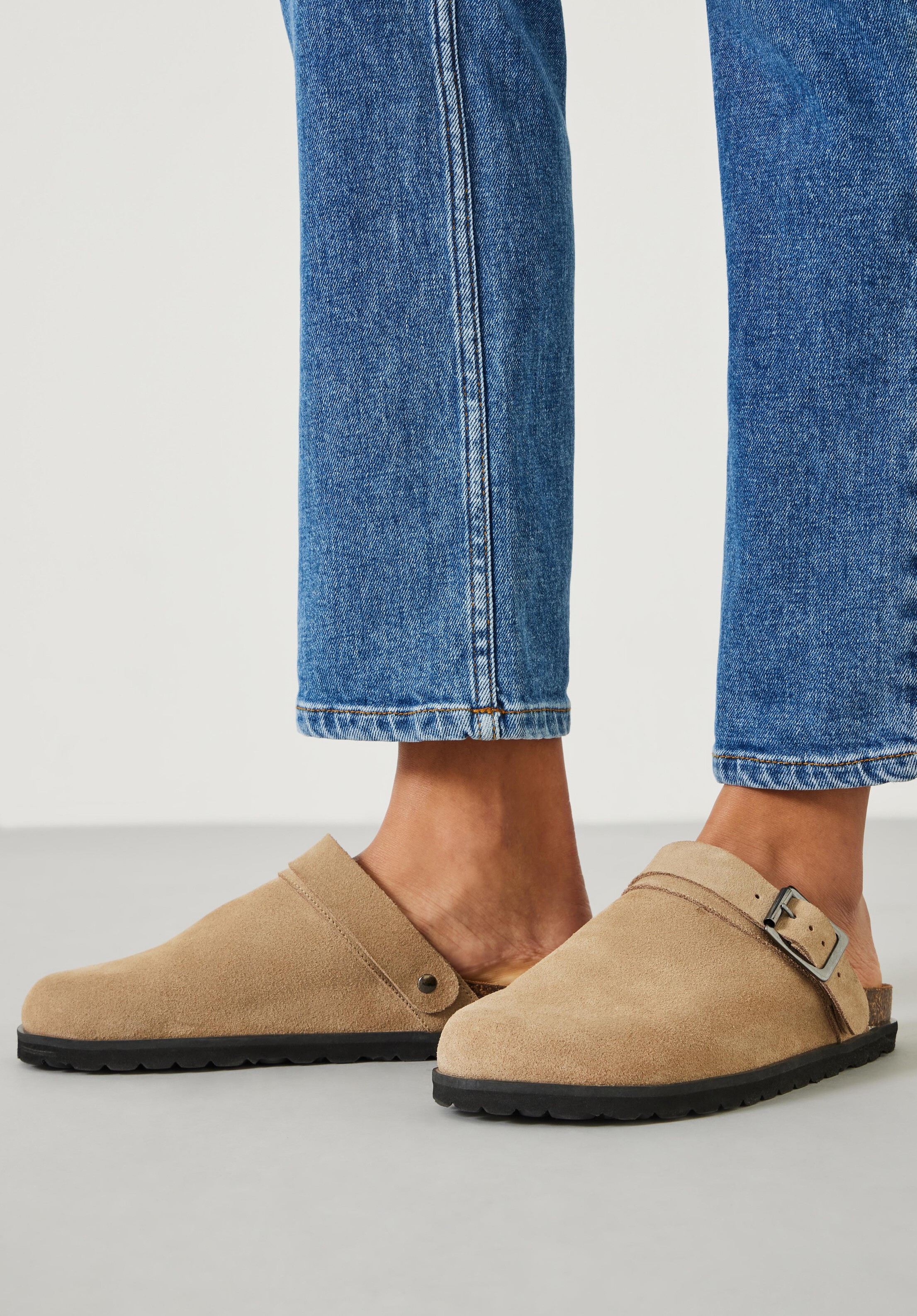 Lupita Mule Suede Clogs | Hush UK