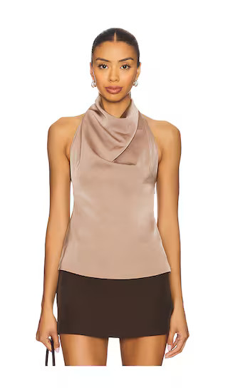 Beth Halter Top in Mocha | Revolve Clothing (Global)