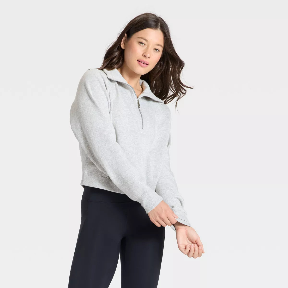 Women's Active Comfort 1/2 Zip Pullover Sweatshirt - All In Motion™ | Target