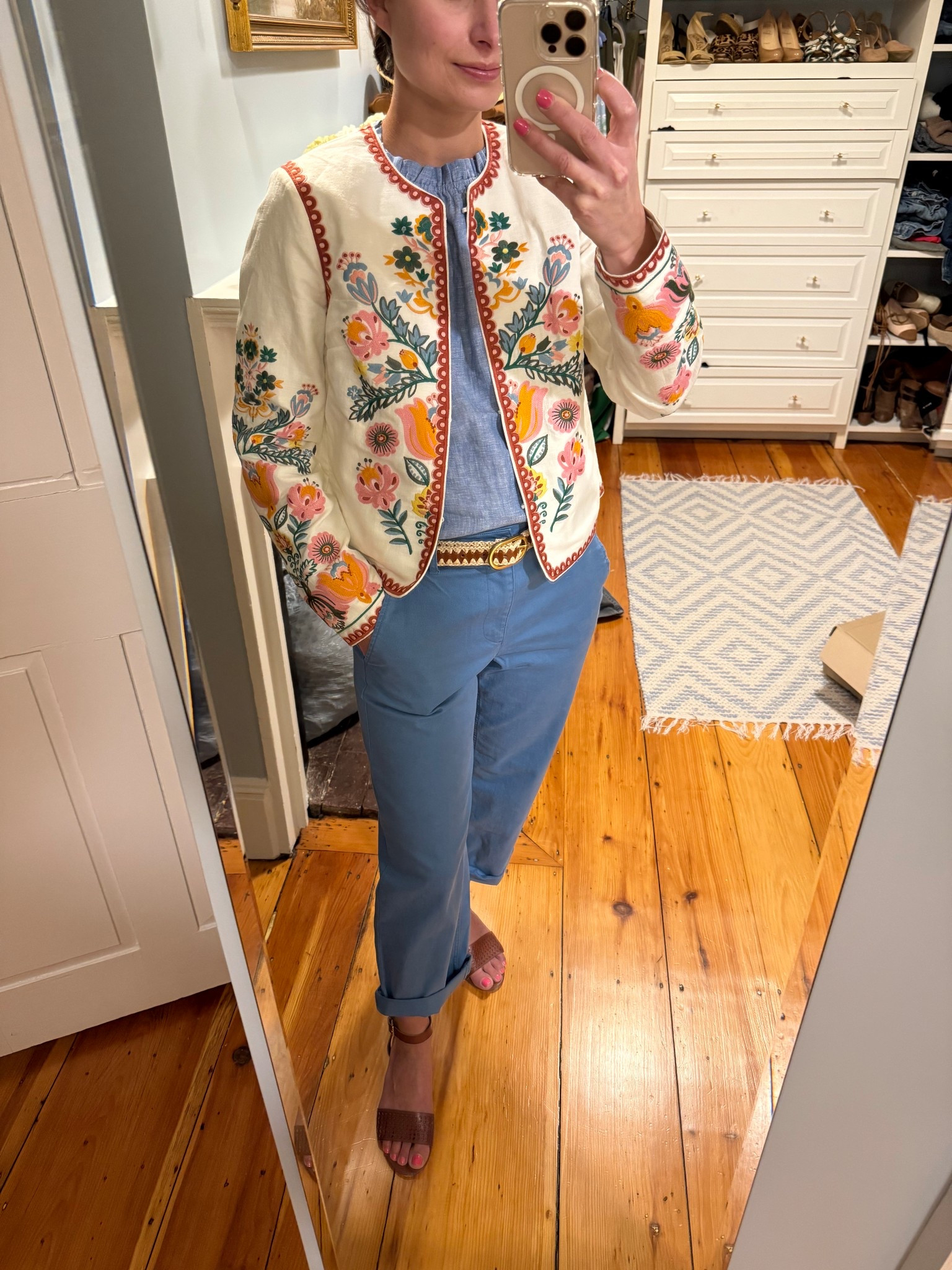 A Boden look that is very much OJI. Especially excited over this embroidered jacket. 😍

#LTKStyleTip #LTKSeasonal #LTKWorkwear