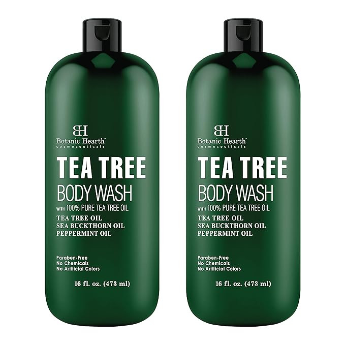 Botanic Hearth Tea Tree Body Wash, Helps Nail, Athletes Foot, Ringworms, Jock Itch, Acne, Eczema ... | Amazon (US)