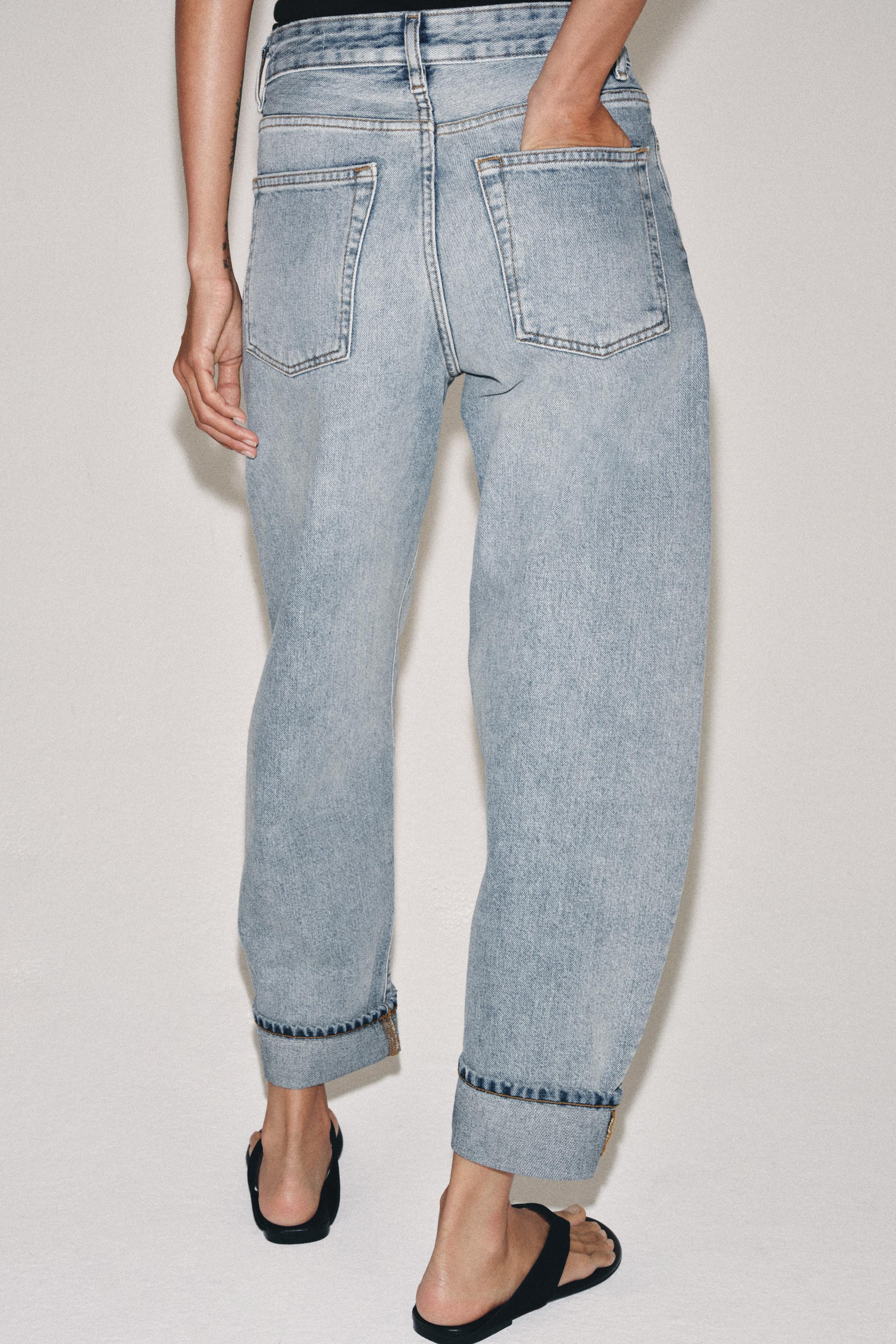 ZW COLLECTION MID-RISE BALLOON JEANS | Zara US
