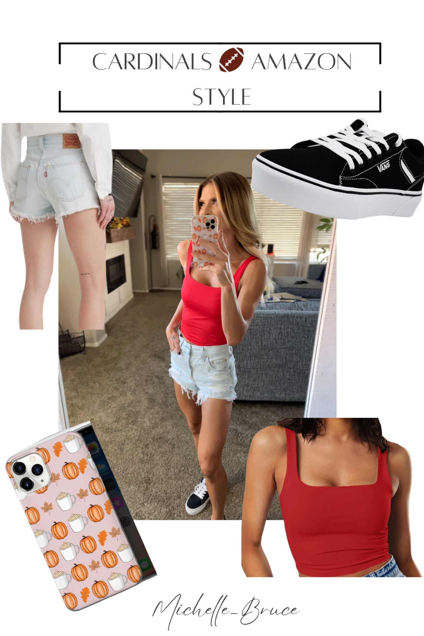 Watching the cardinals vs commanders today and I love these Amazon finds together! These vans are so comfortable!!

#LTKFindsUnder100 #LTKStyleTip