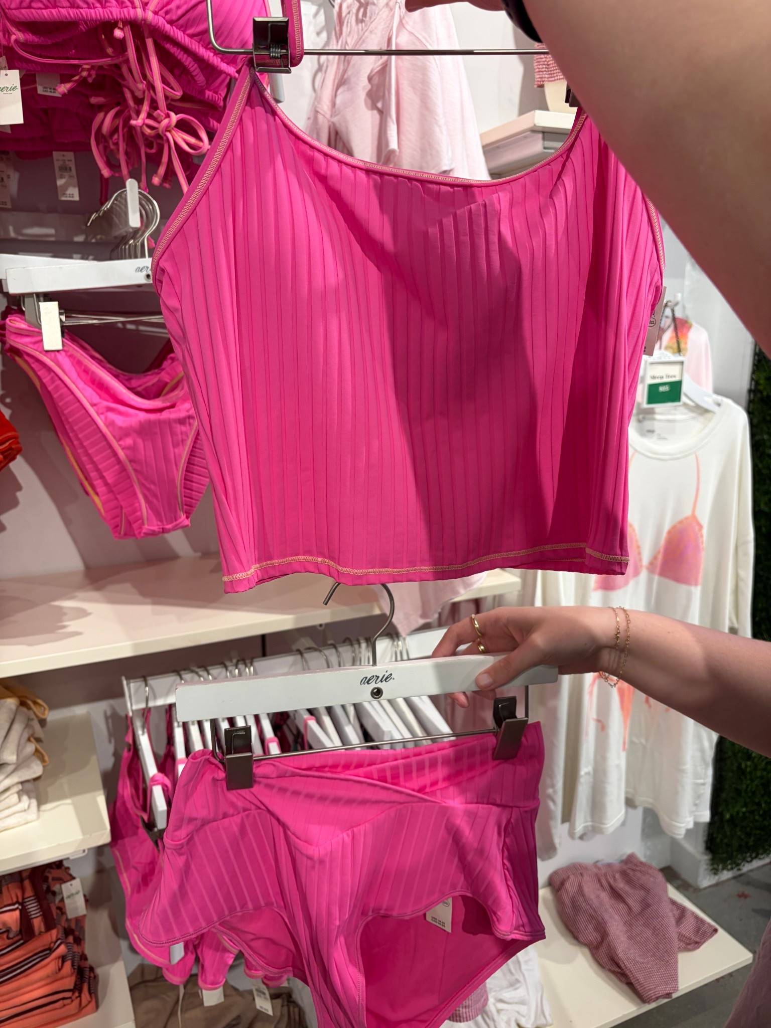 two of my favorite things, pink + aerie swim 🩷

#LTKSwim #LTKTravel