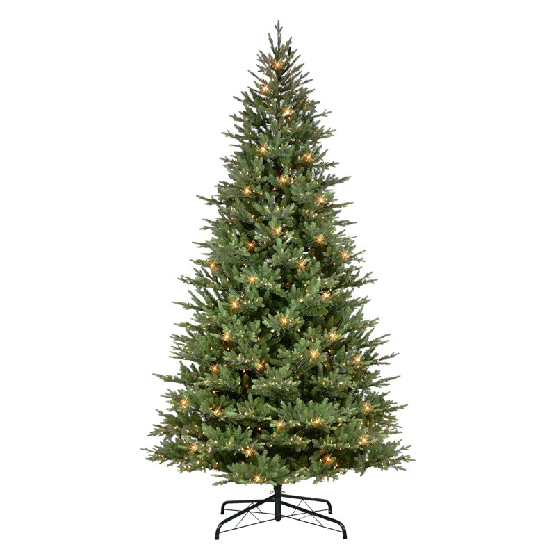 Gulfsa 10' Lighted Artificial Fir Christmas Tree | Birch Lane