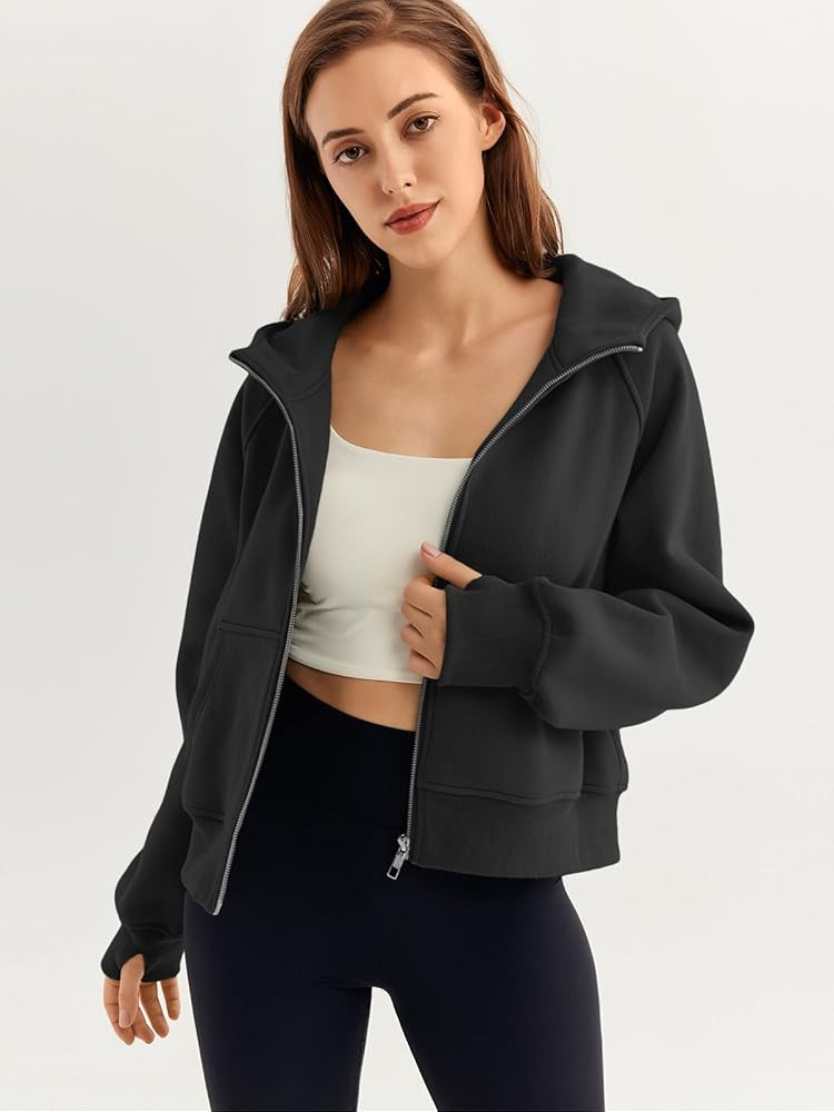 AUTOMET Womens Zip Up Hoodies Fleece Jackets Oversized Sweatshirts Fall Fashion Outfits 2024 Swea... | Amazon (US)