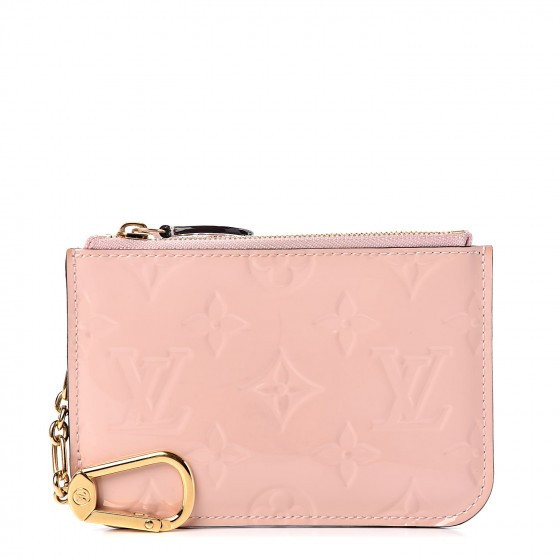 LOUIS VUITTON Vernis Key Pouch Rose Ballerine | Fashionphile