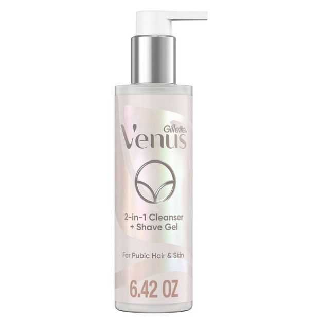 Venus for Pubic Hair and Skin Women's 2-in-1 Cleanser + Shave Gel - 6.4 fl.oz | Target