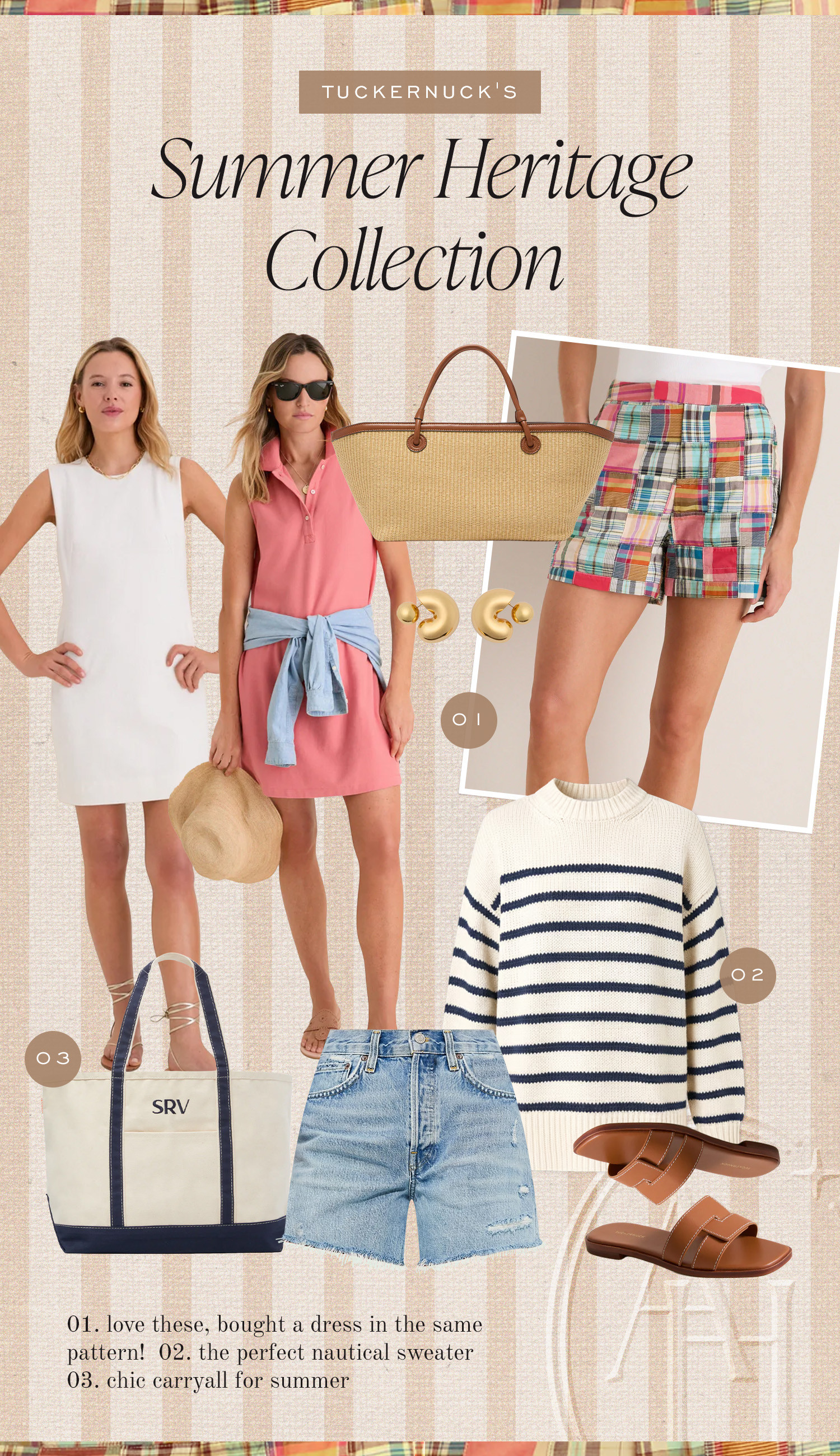 Classical New England style complete with nautical stripes, polo necklines, leather slides and a canvas tote bag.  

 #LTKootd

#LTKtravel