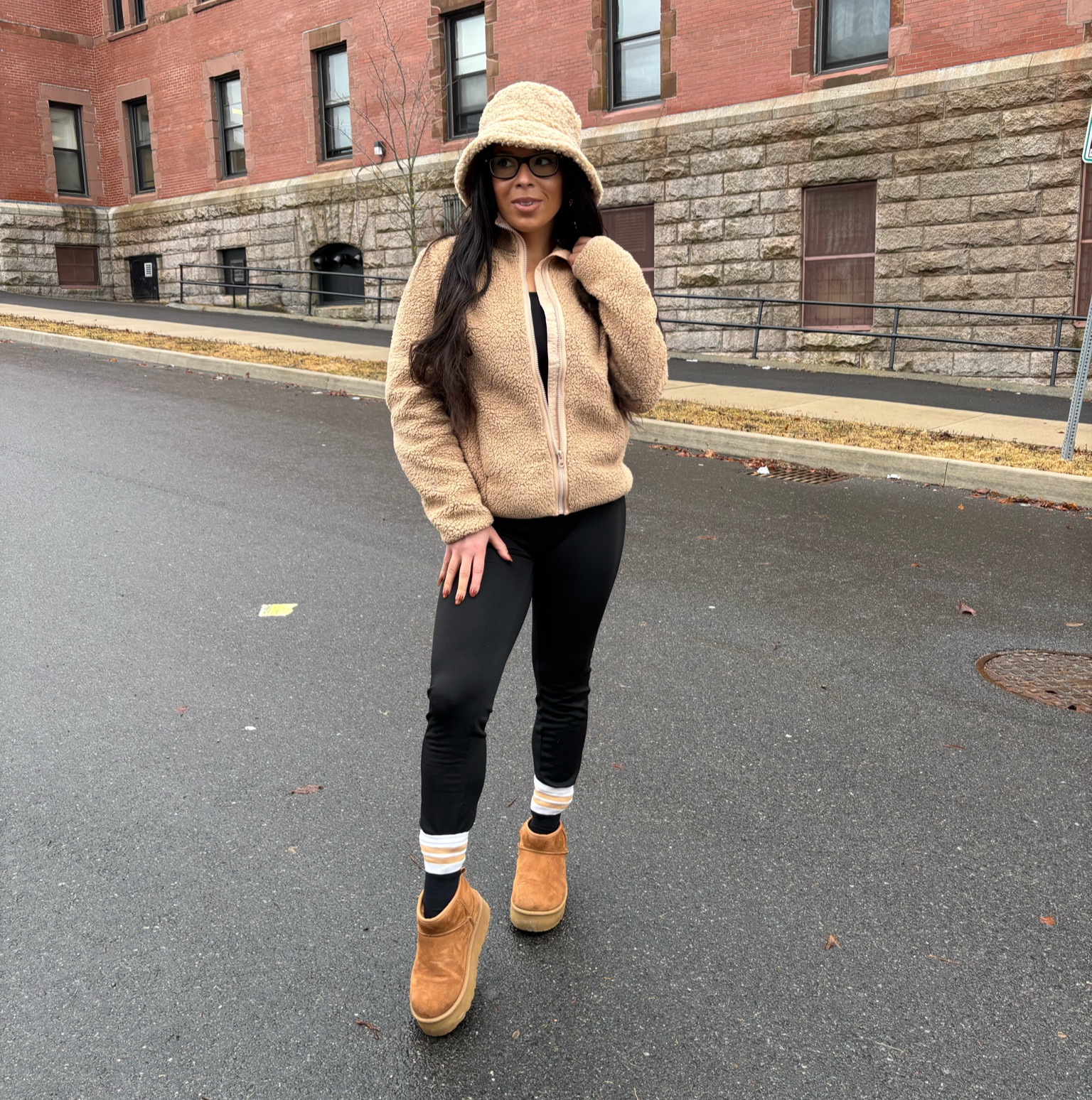 This outfit was so comfy. I love a unitard paired with sherpa.

#LTKFindsUnder50 #LTKStyleTip