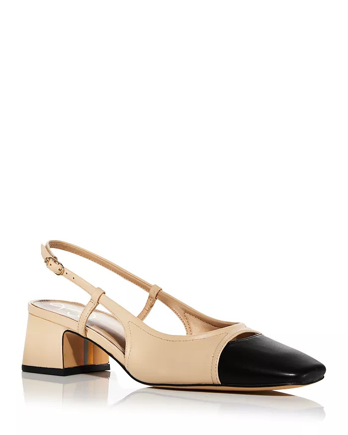 Women's Tarra Slip On Slingback Mid Heel Pumps | Bloomingdale's (US)