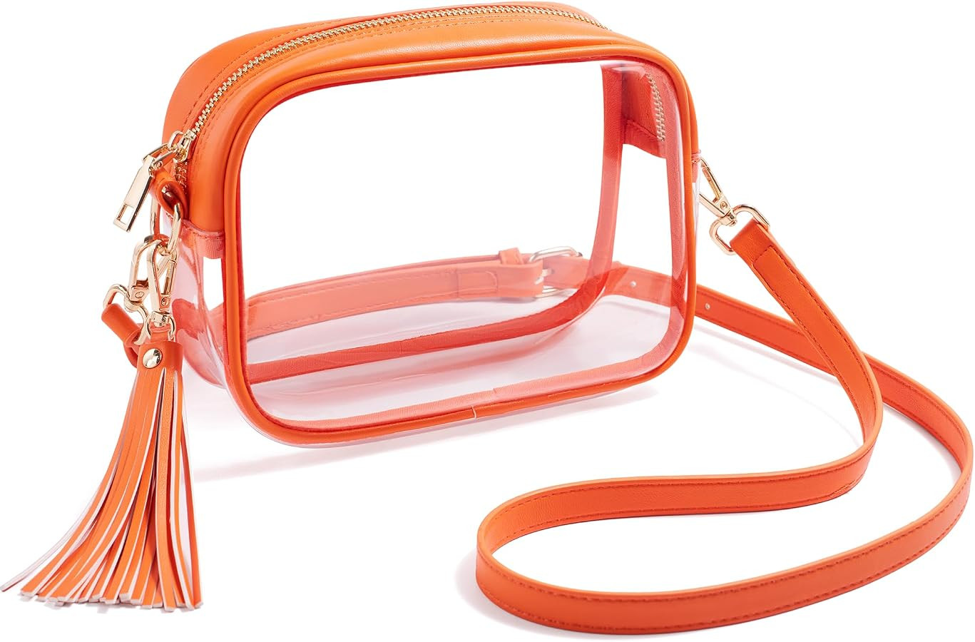Yarnic Clear Bag Stadium Approved, PVC Transparent Crossbody Purse | Amazon (US)