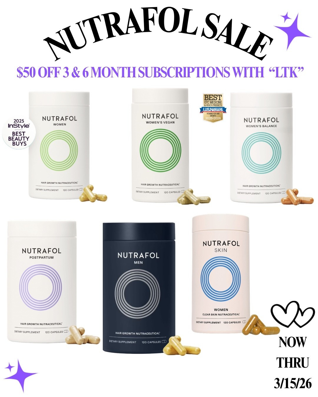 Nutrafol sale  

#LTKSaleAlert #LTKSpringSale #LTKBeauty