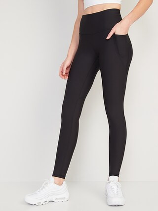 High-Waisted PowerSoft Side-Pocket Leggings for Women | Old Navy (US)