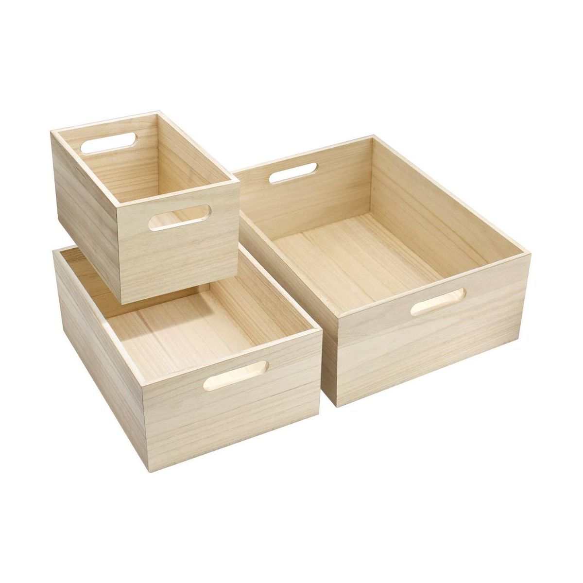 Sorbus Wood Crates - Organizer Bins, Wooden Box for Pantry Organizer Storage, Closet, Cabinet Org... | Target