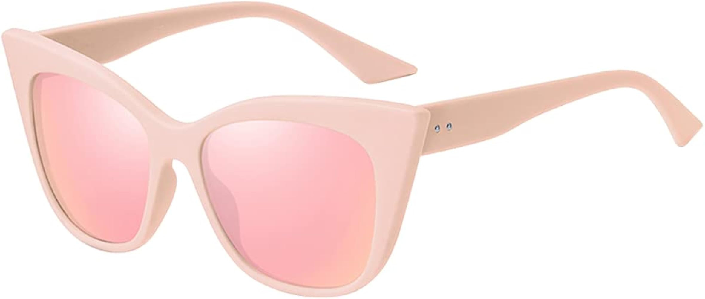 Dollger Cat Eye Sunglasses for Women Trendy Retro Large Frame Cateye Sunglasses UV400 Protection | Amazon (US)