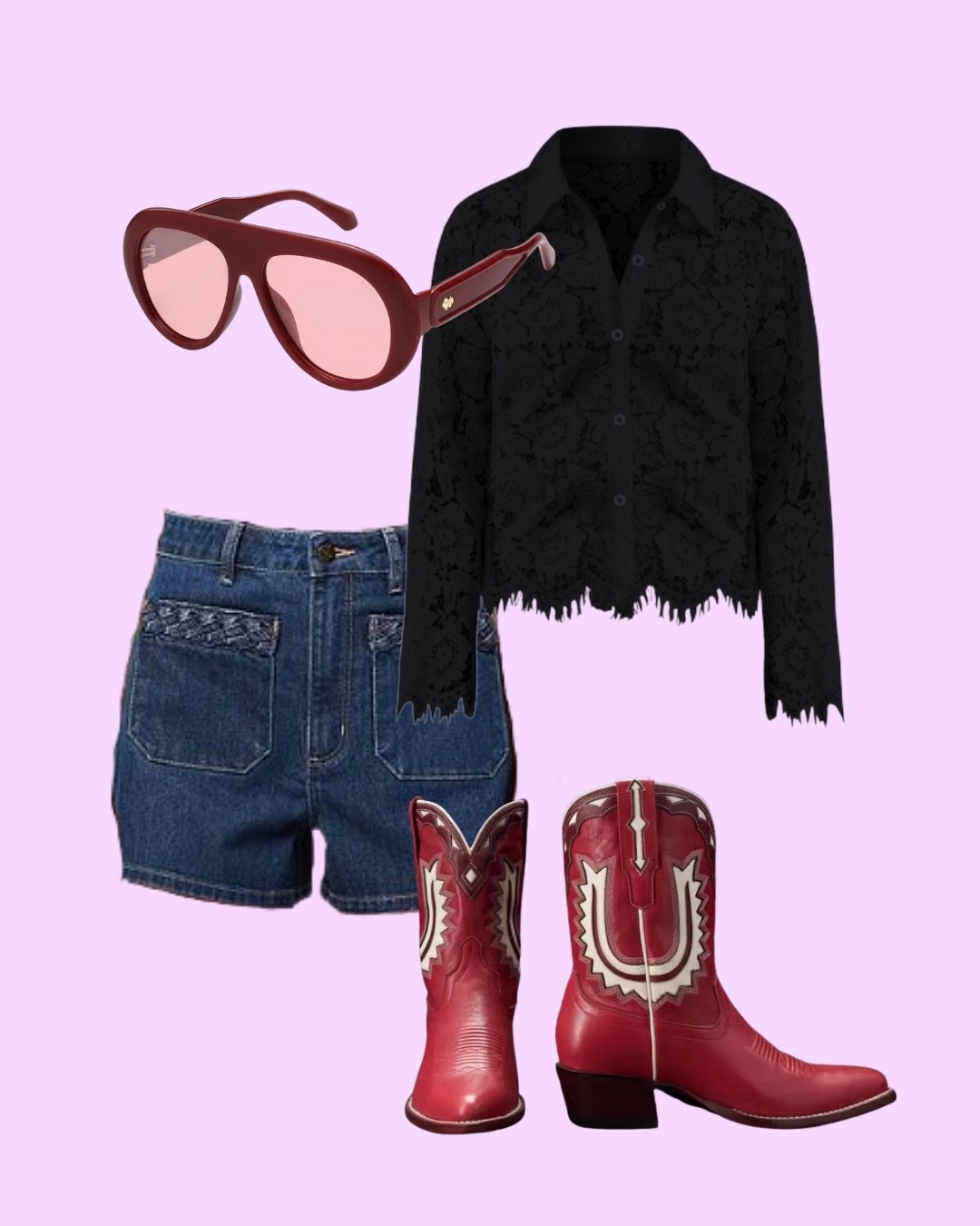 FALL GAMEDAY, RODEO, NASHVILLE FIT. CHUNKY GLASSES, FUN BOOTS, BLACK LACE BLOUSE!

#LTKSeasonal #LTKSaleAlert #LTKStyleTip