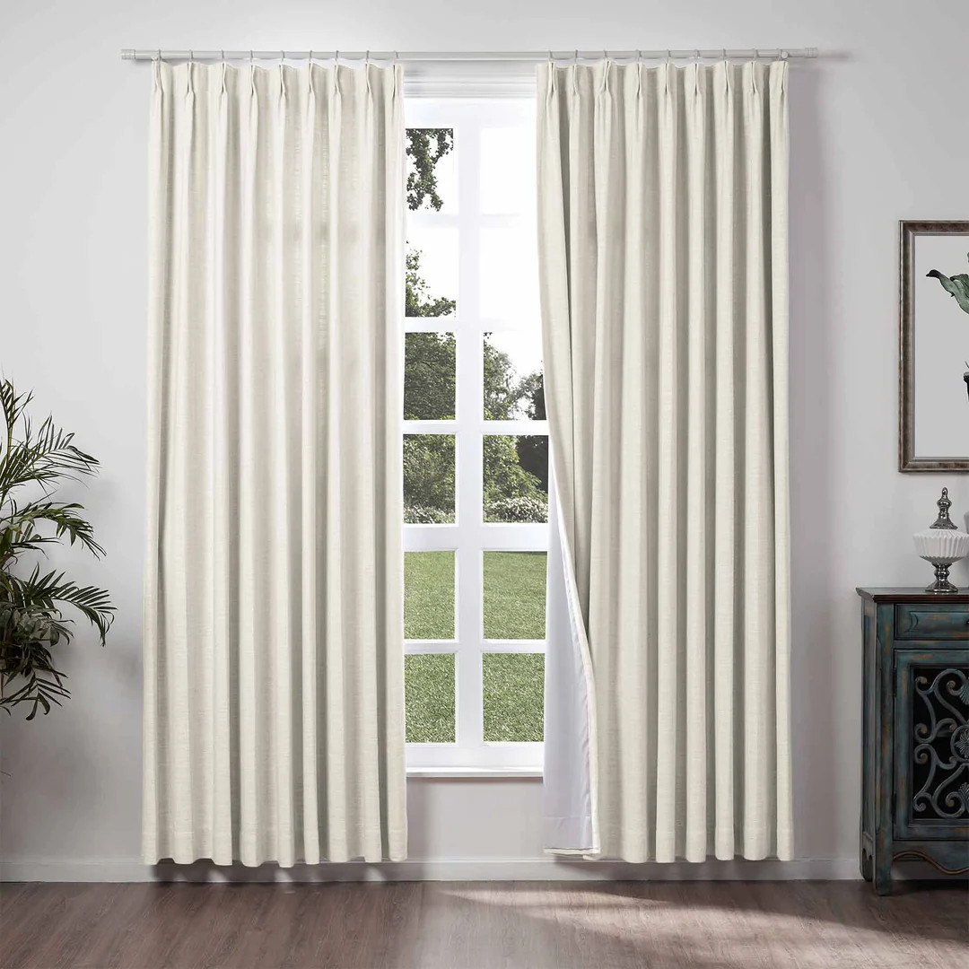 Lily Linen Curtains & Drapes Pleated | NeutralCurtains