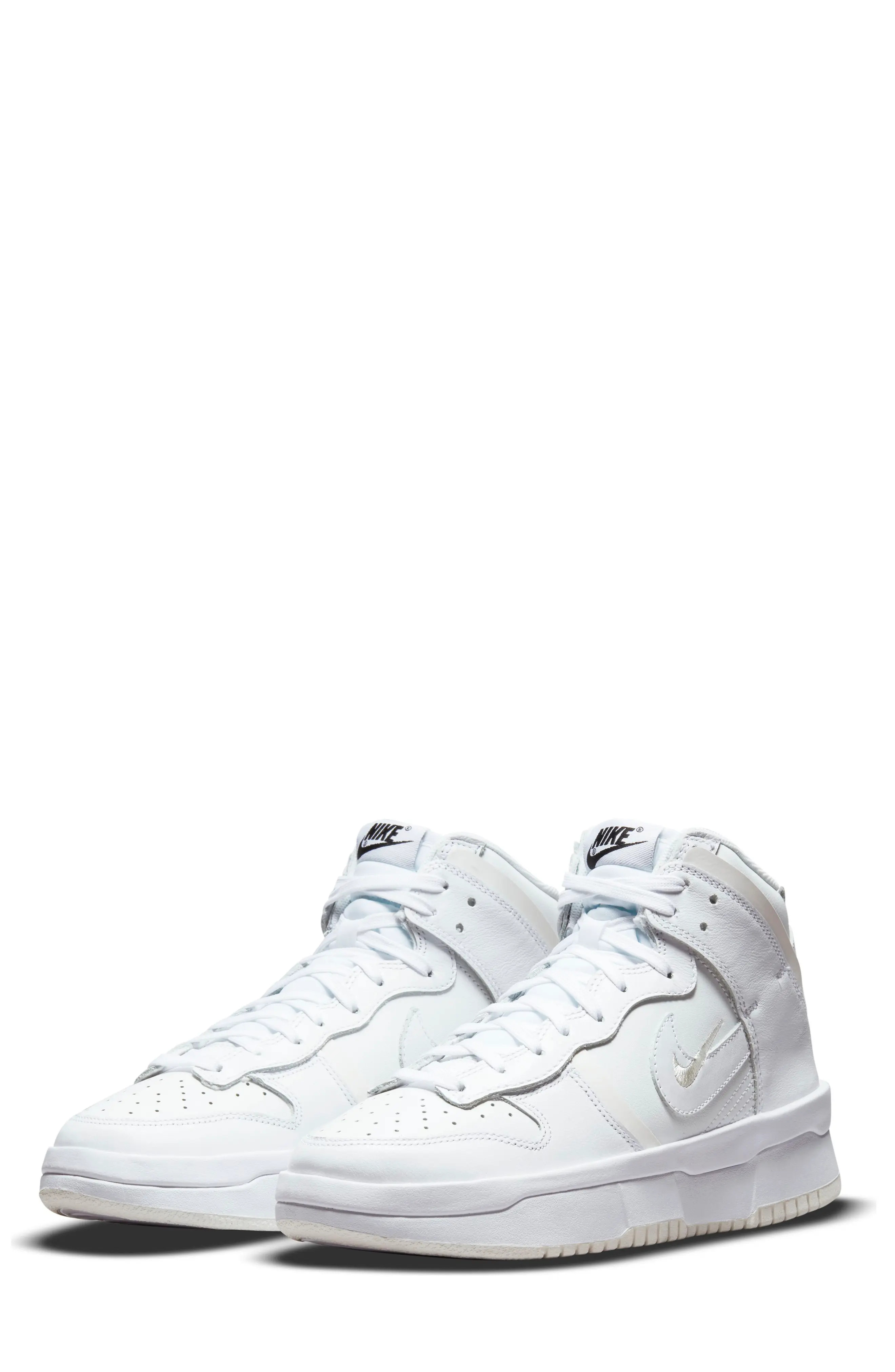 NIKE Dunk High Up Sneaker in Summit White/Sail/Black at Nordstrom, Size 11 | Nordstrom