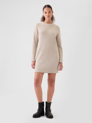 CashSoft Shaker-Stitch Mini Sweater Dress | Gap (US)