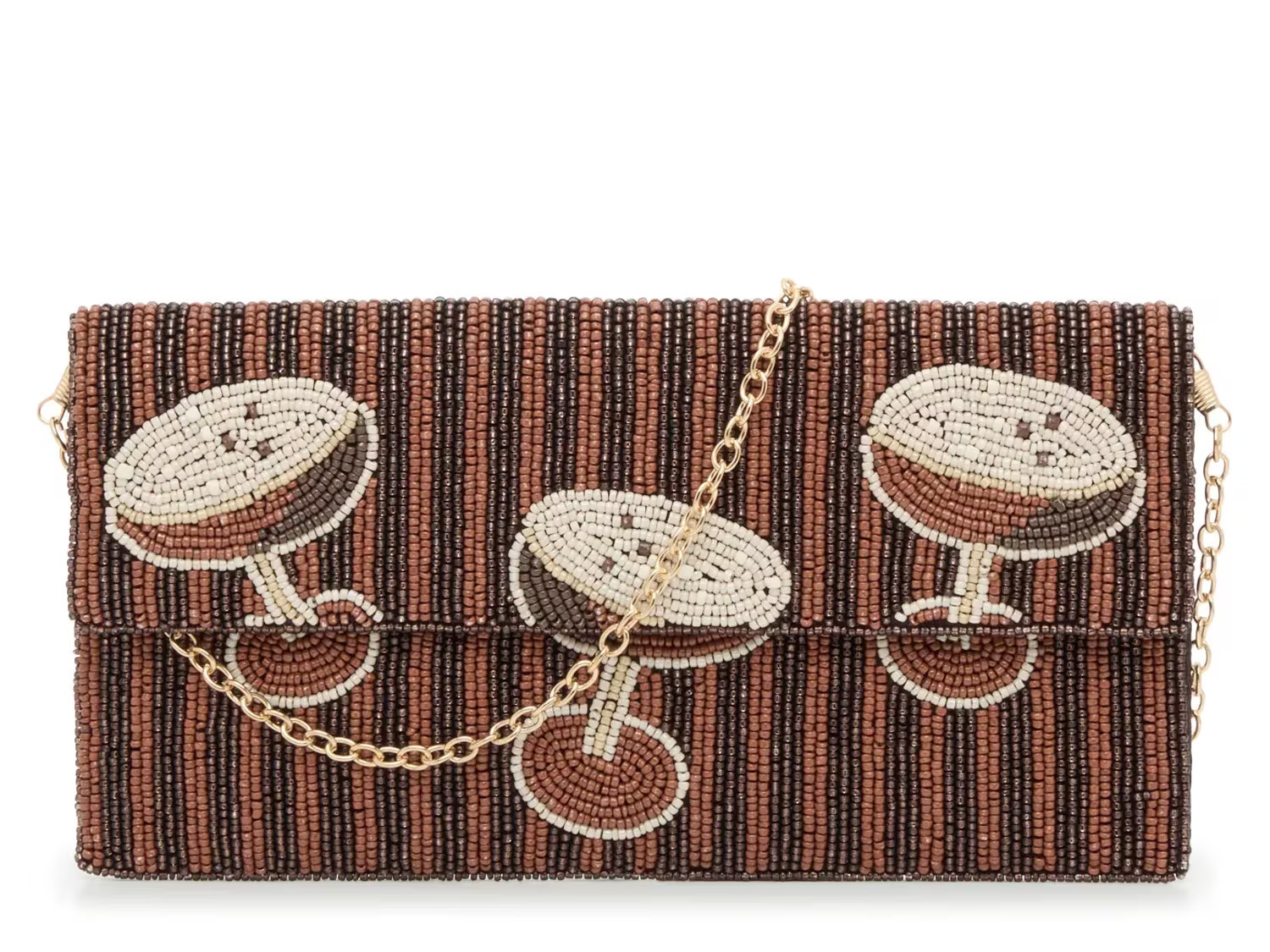 Kelly & Katie Martini Beaded Clutch | Women's | Espresso | Size Not Applicable | Handbags | Clutch | DSW