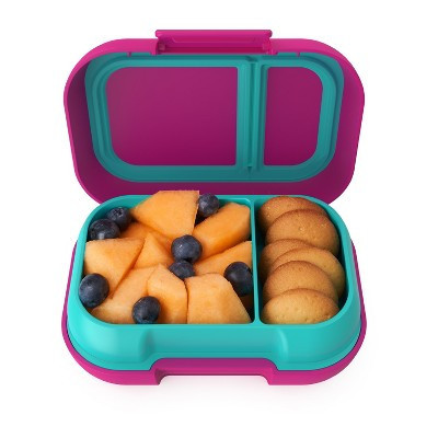 Bentgo Kids' Snack Leak-proof Storage Container Fuchsia/Teal: Bento Lunch Box for Kids, Dishwasher-Safe, Ages 3+ | Target