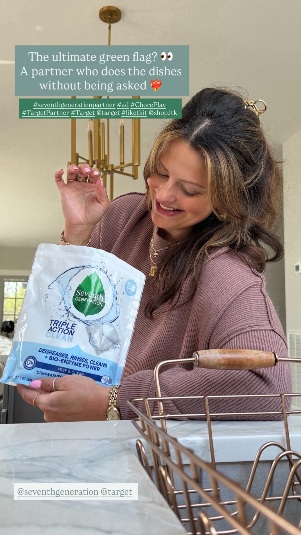 #seventhgenerationpartner #TargetPartner #ad Seventh Generation has never made it easier to clean up the kitchen with their Triple Action Clean Dishwasher Packs! Now we have more time to love on each other ❤️‍🔥

Their packs cut grease, rinses clean, and tackles my toughest messes — hardly have to rinse!! Shop now at Target!!  @seventhgeneration @target #liketkit #choreplay #target 

#LTKHoliday #LTKdayinmylife #LTKmorningroutine