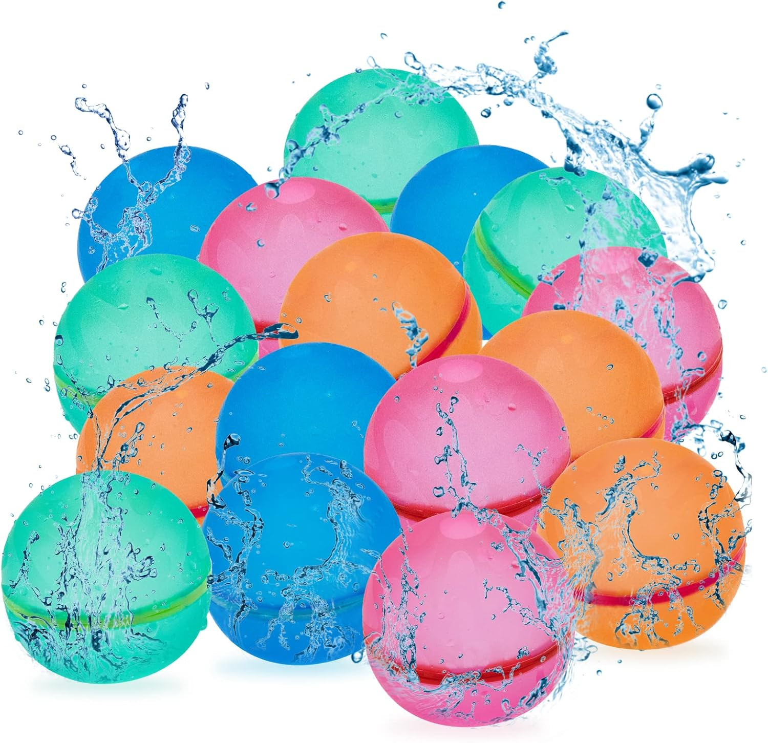 SOPPYCID Reusable Water Balloons Self Sealing, Magnetic Water Balloons for Kids Adults, Reusable ... | Amazon (US)