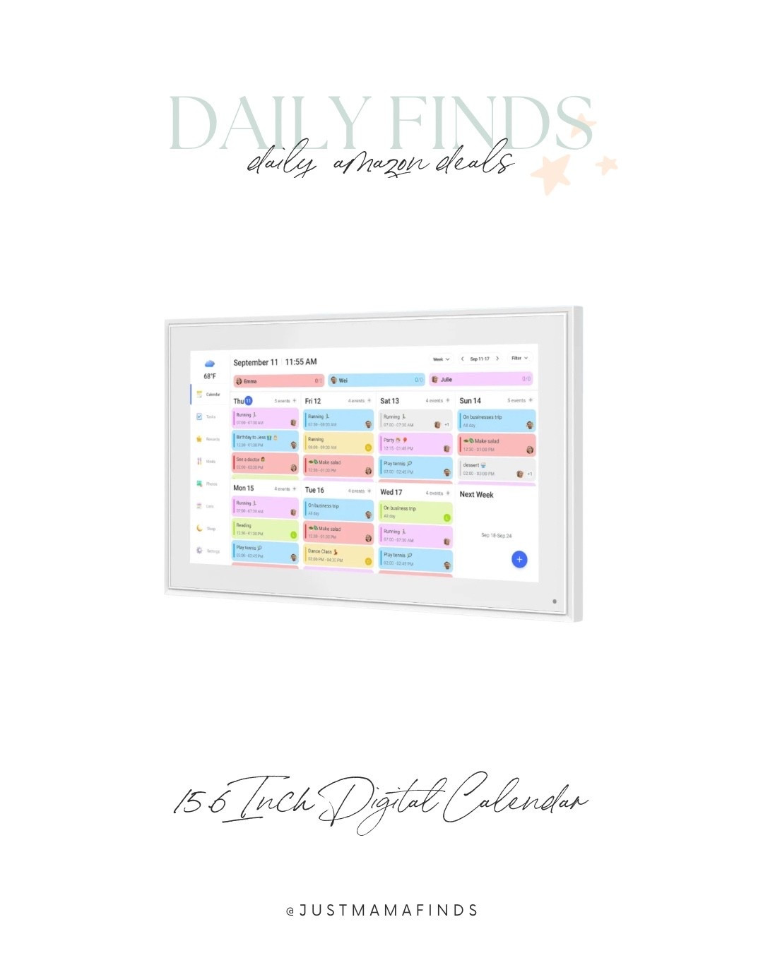 Digital calendar is on Amazon daily deals! 

#LTKSaleAlert #LTKHome #LTKU