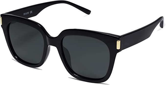 SOJOS Classic Polarized Sunglasses for Women Men Trendy Square Frame SJ2149 | Amazon (US)