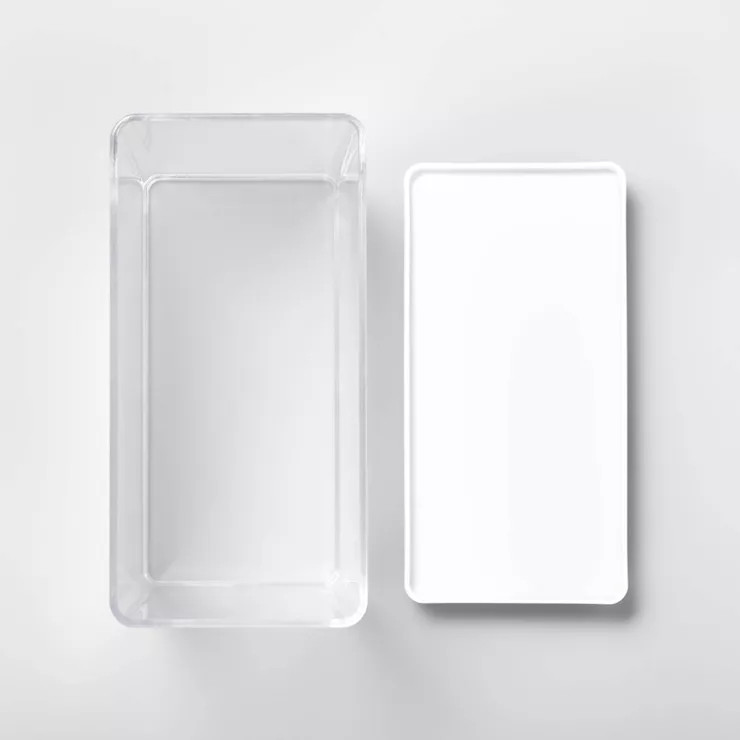 8"W X 4"D X 8"H Plastic Food Storage Container Clear - Brightroom™ | Target