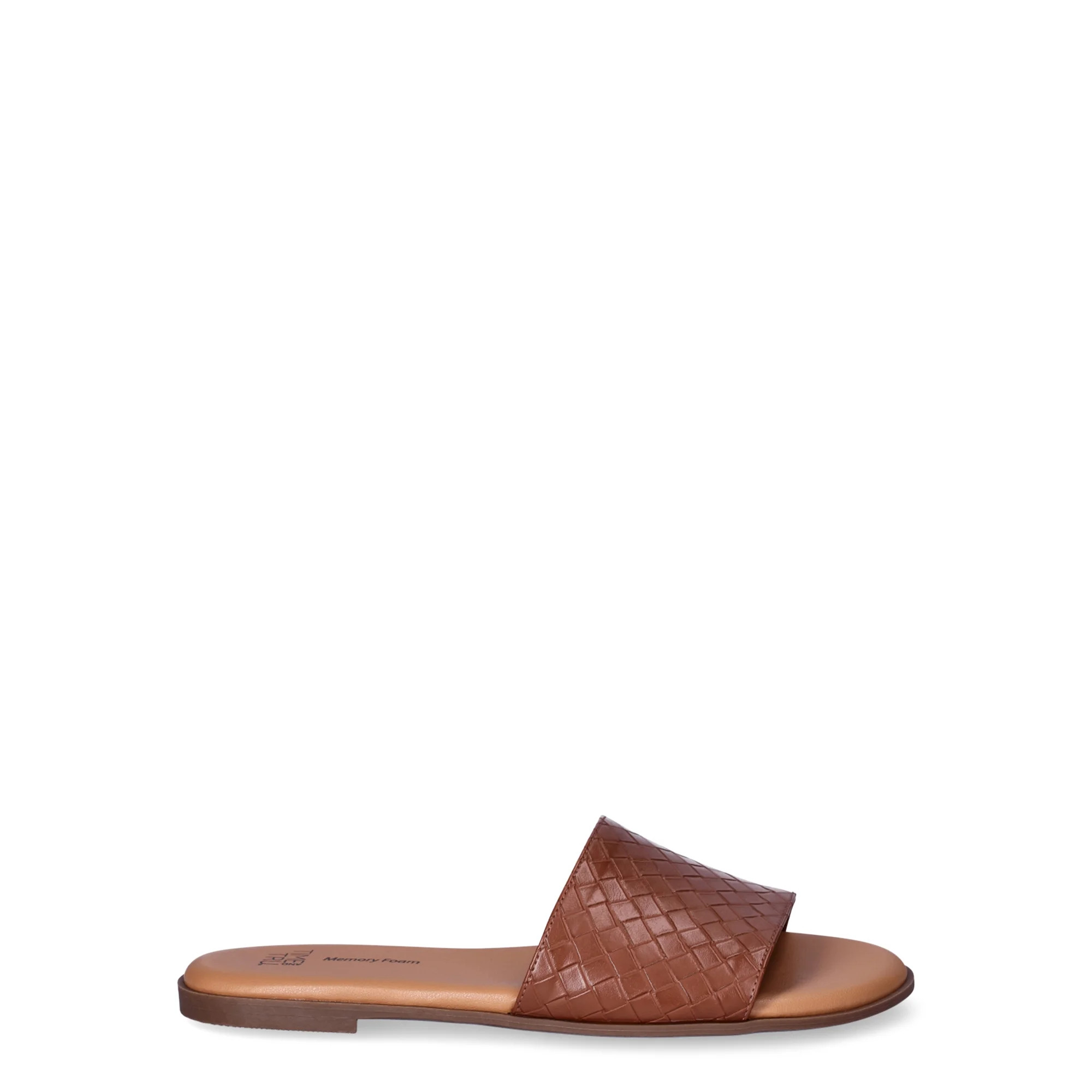 Time and Tru Women's Woven Slide Sandals - Walmart.com | Walmart (US)