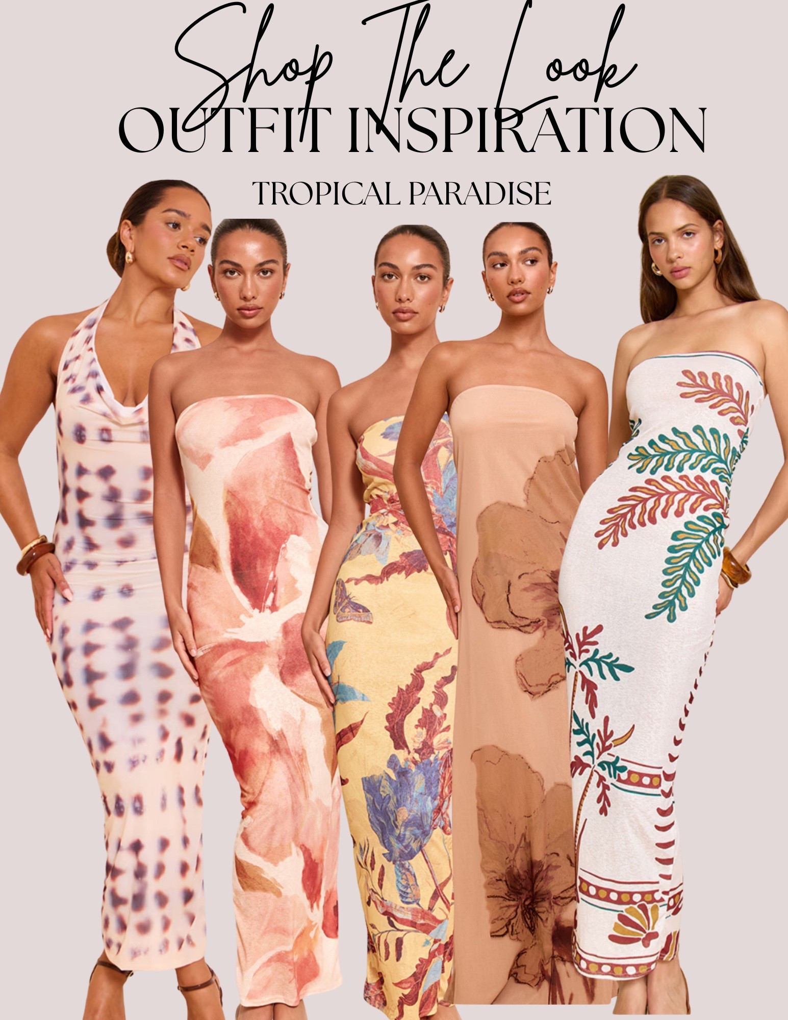 Get those last few weeks of summer in with these gorgeous tropical print dresses. Great for wedding guest or date night outfit. Shell print dresses. Floral flower print dress. Tropical print dress.

#LTKParties #LTKWedding #LTKFindsUnder100