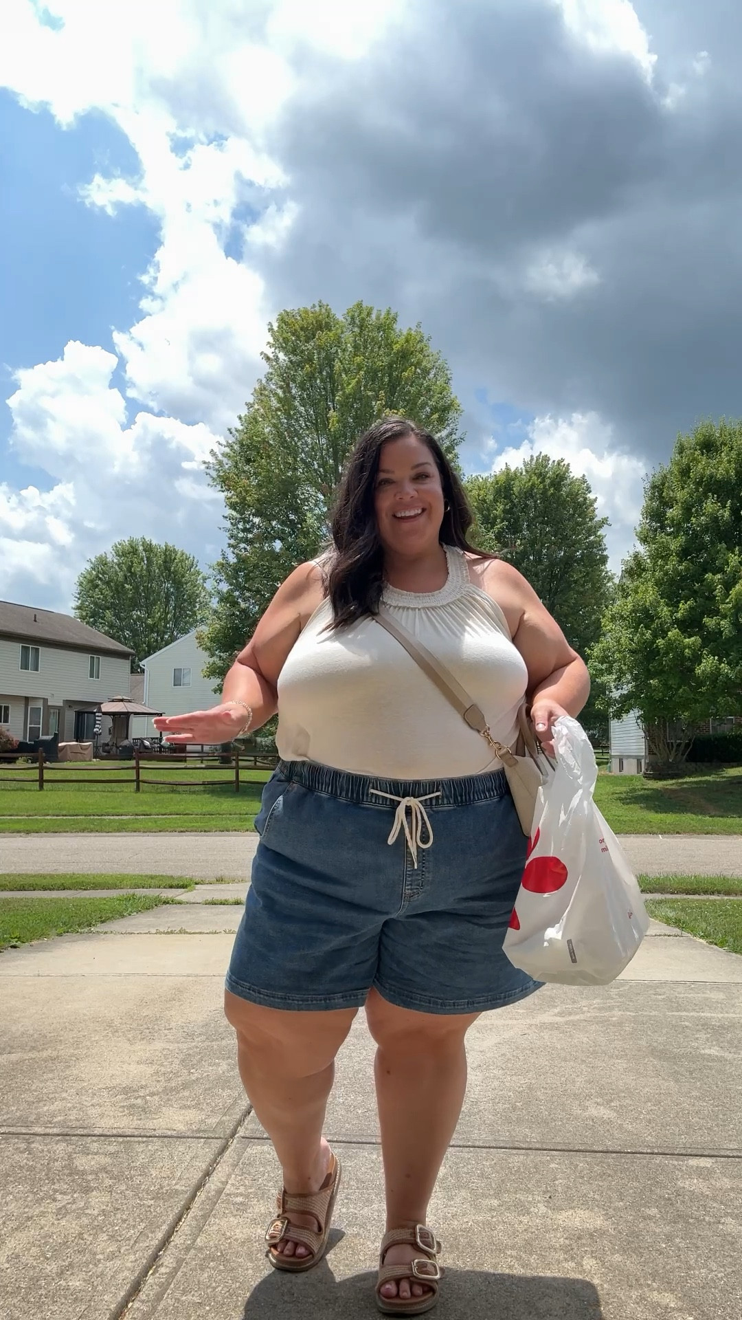 I’m obsessed with these lane Bryant drawstring shorts, they are SO comfy!! Wearing a 26 in shorts and 22/24 in the tank 

#LTKSeasonal #LTKPlusSize #LTKFindsUnder50