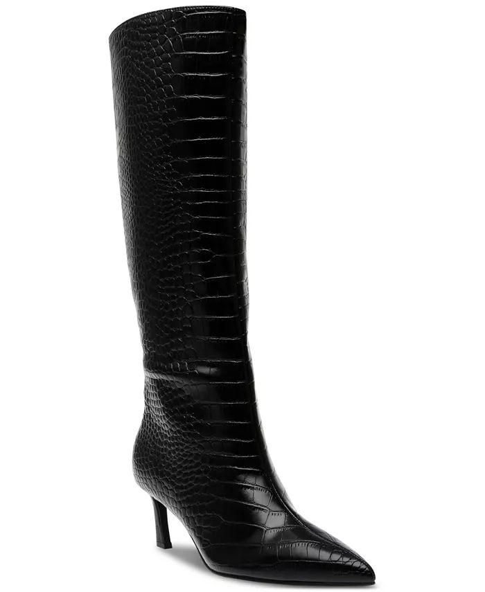 Steve Madden Women's Lavan Kitten-Heel Dress Boots - Macy's | Macy's