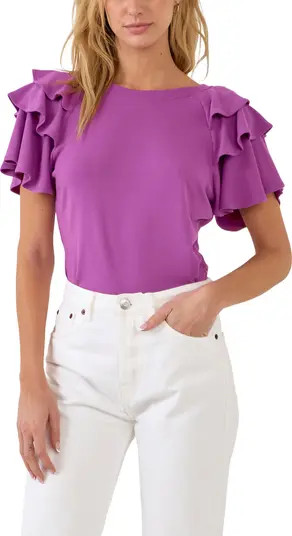 Ruffle Shoulder Top | Nordstrom